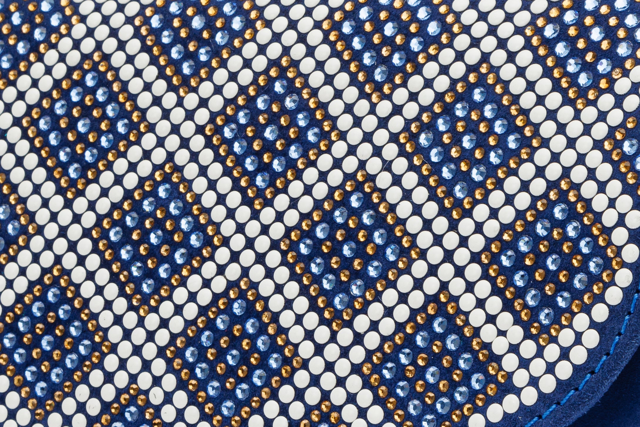 The Nampula Sax Blue Glitter Leather Handbag Exclusive Style