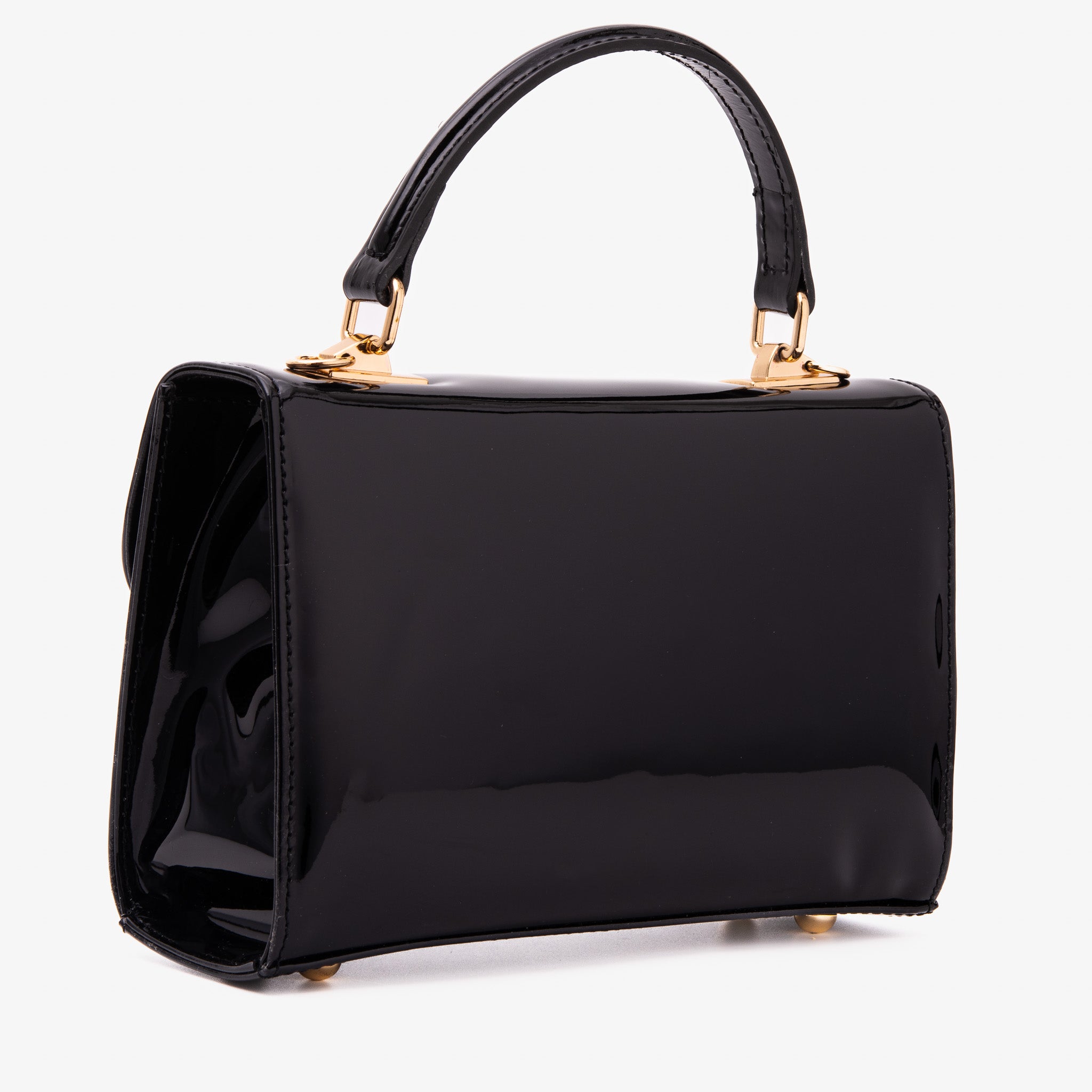 The Rosalinda Black Leather Handbag Universal Fit