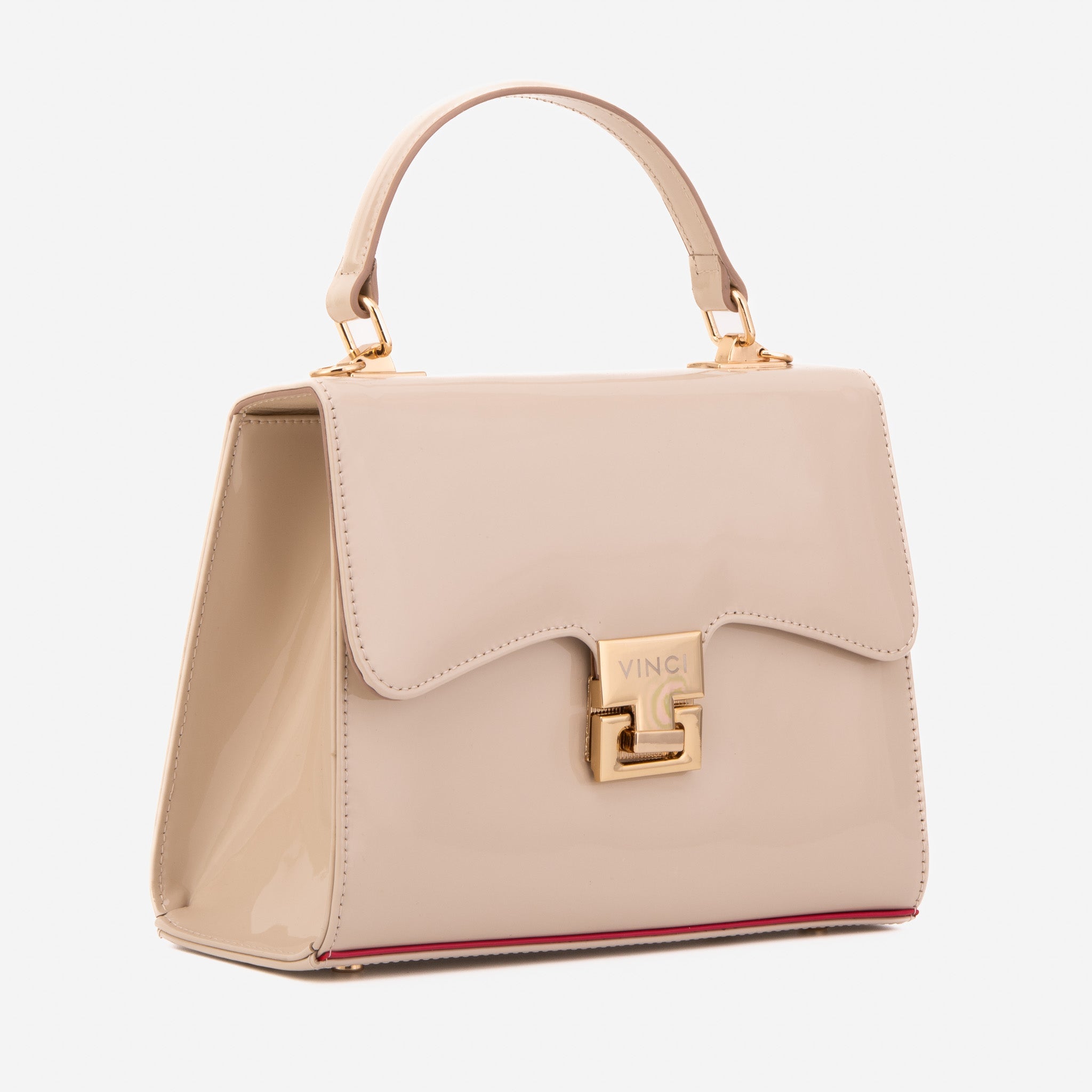 The Ege Beige Leather Handbag Fine Craftsmanship
