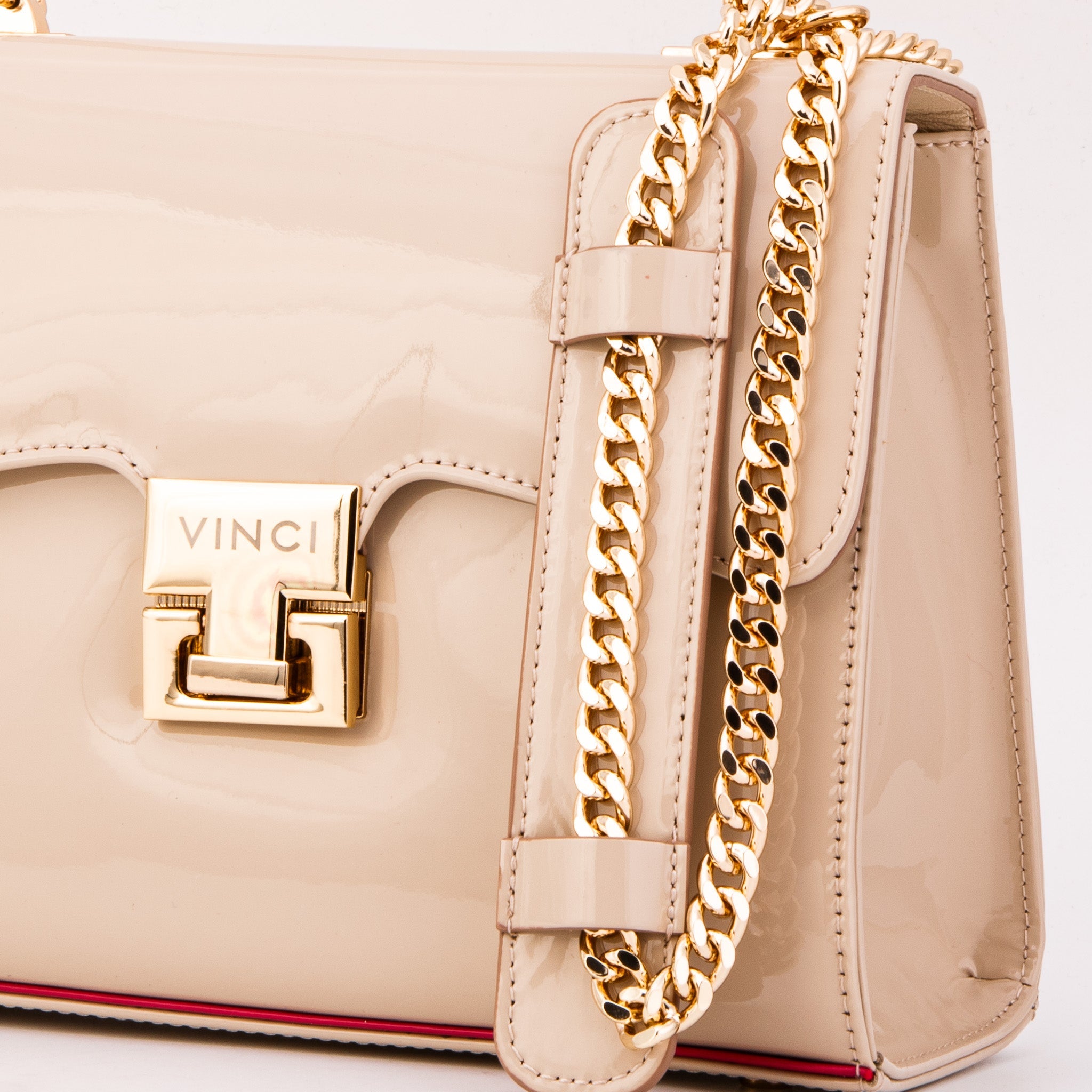 The Ege Beige Leather Handbag Fine Craftsmanship