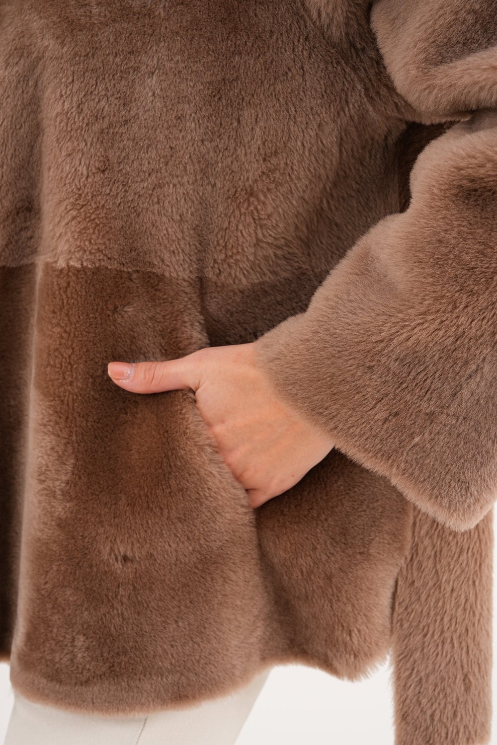 The Belluna Camel Reversible Shearling Jacket All New