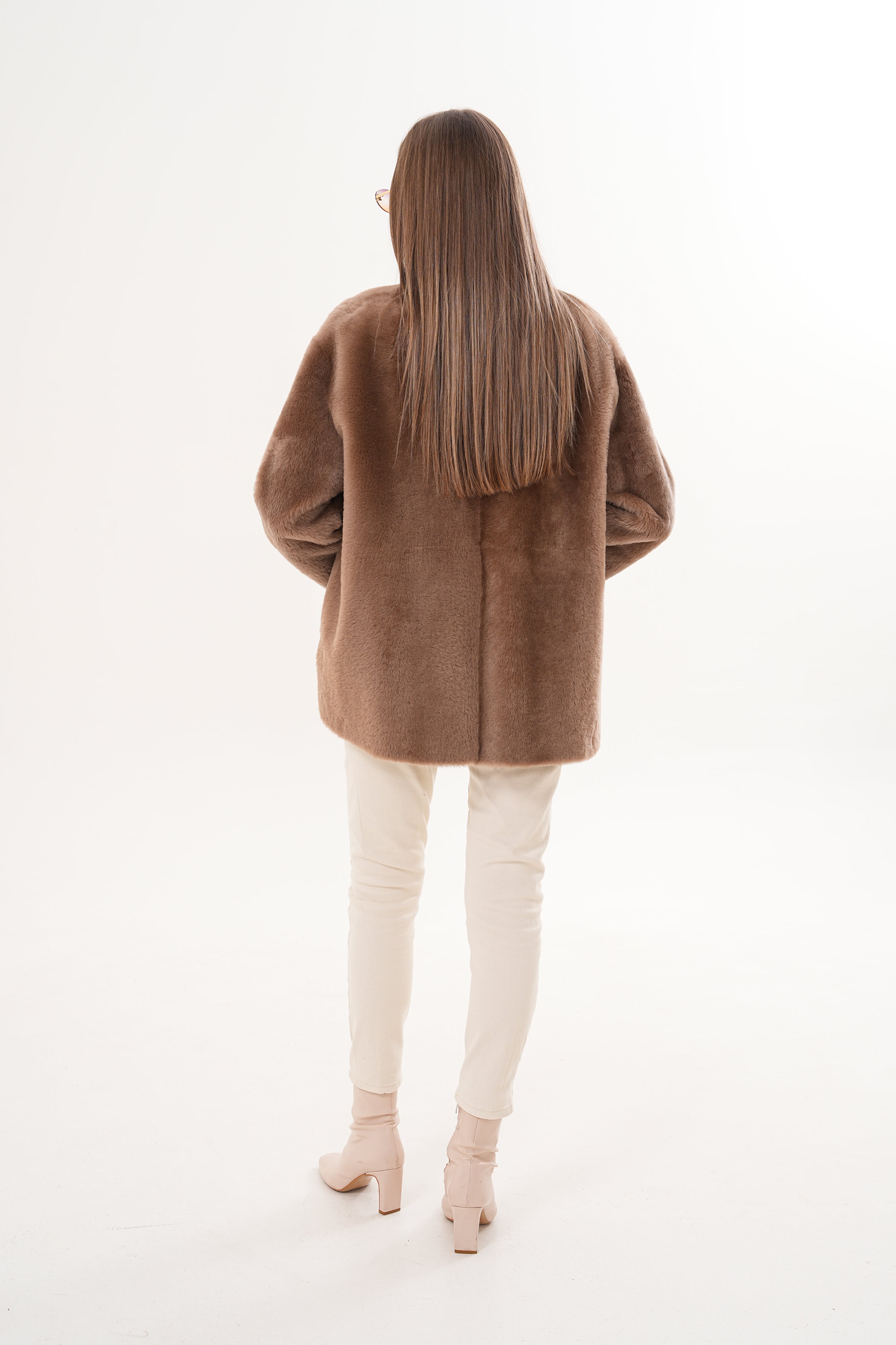 The Belluna Camel Reversible Shearling Jacket All New