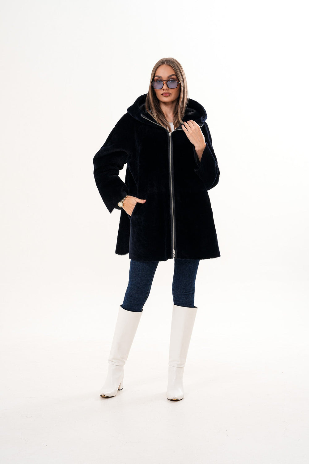 The Portofino Black Reversible Shearling Jacket Fine Craftsmanship
