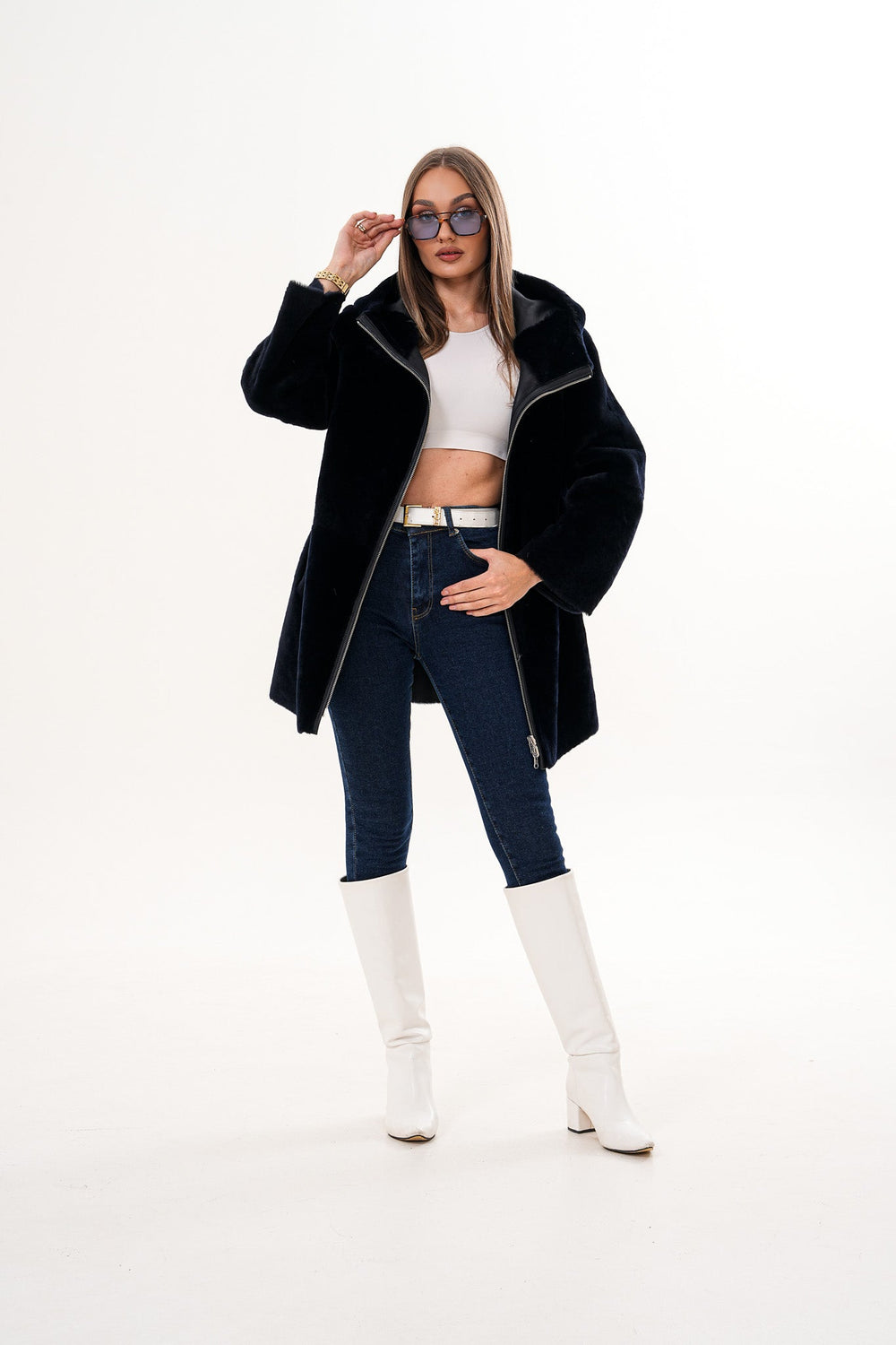 The Portofino Black Reversible Shearling Jacket Fine Craftsmanship