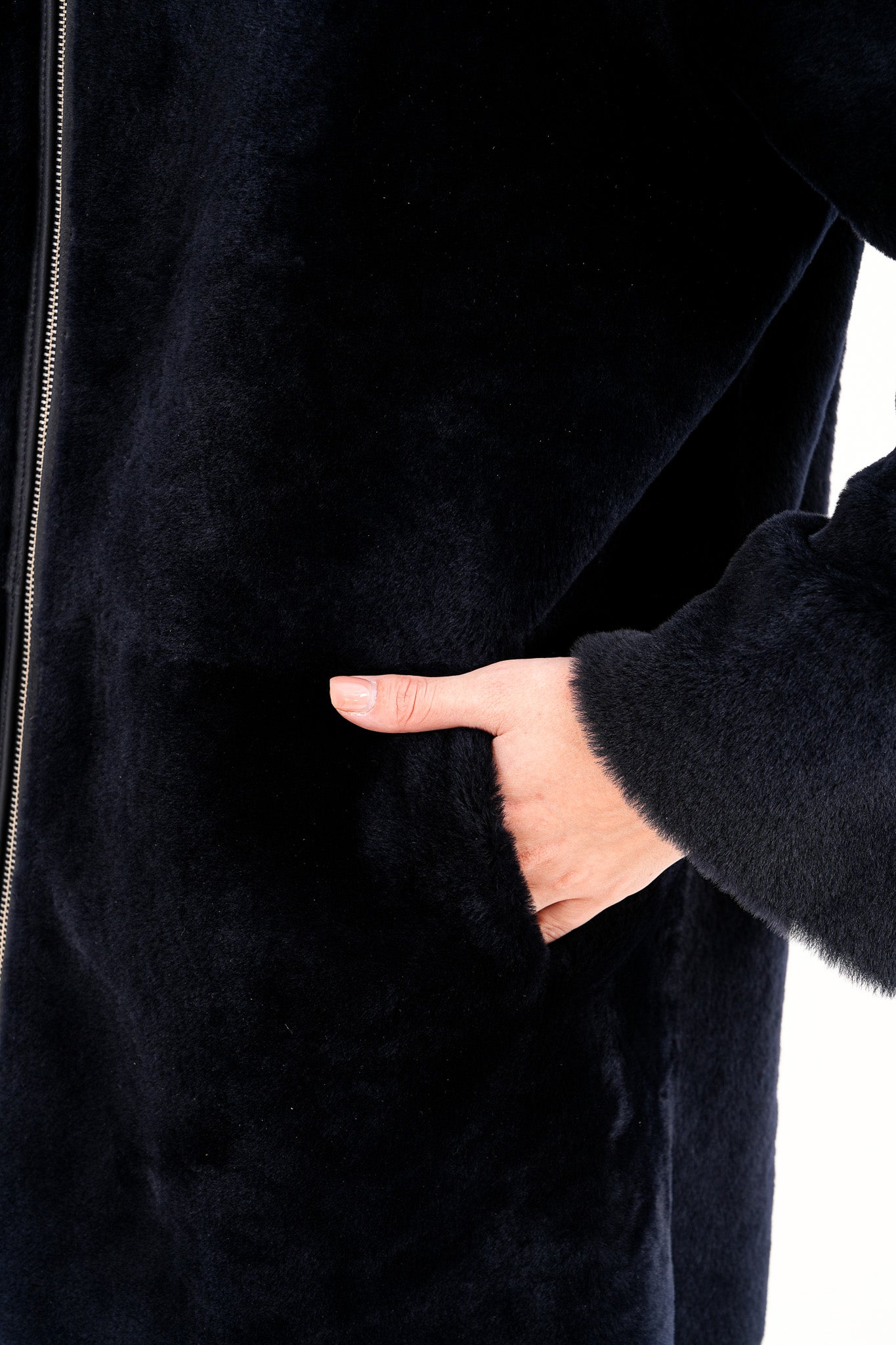 The Portofino Black Reversible Shearling Jacket Fine Craftsmanship