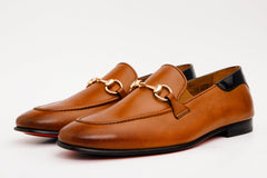 The Maratea Brown Leather shoe Bit Loafer Shoe Universal Fit