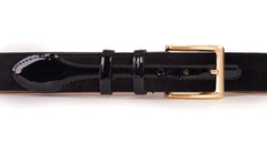 The Casaletti Black Leather Belt On Sale