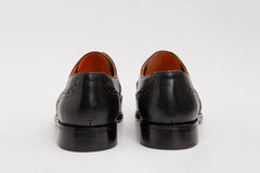 The Neiva Black White Wingtip Semi Brogue Derby Shoe Fine Craftsmanship