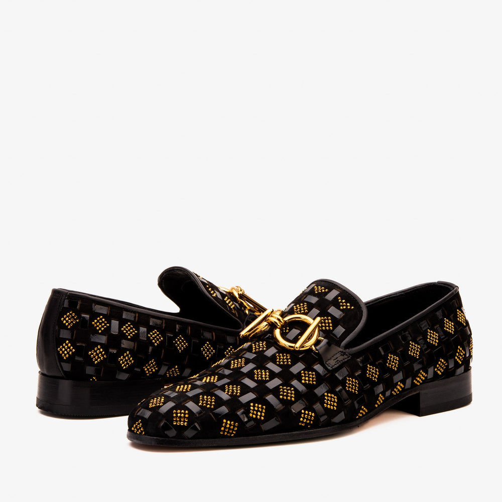 The Vicino Shoe Black Bit Dress Loafer Exclusive Style