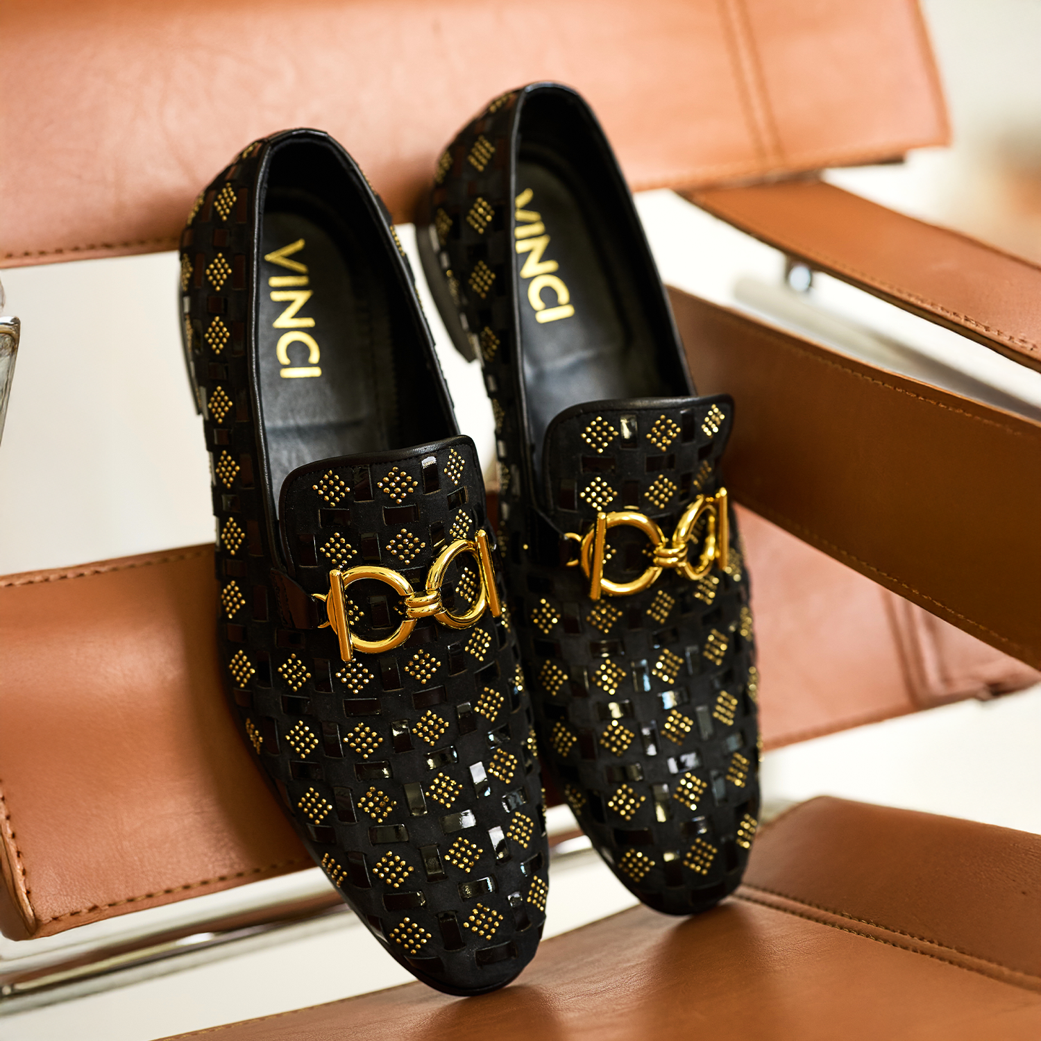 The Vicino Shoe Black Bit Dress Loafer Exclusive Style