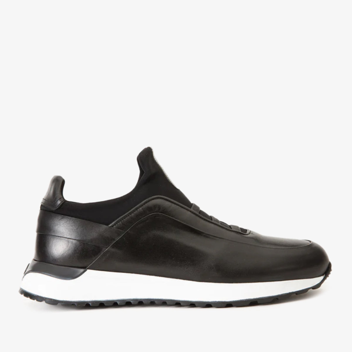 The Sonoma Black Leather Sneaker For Sale
