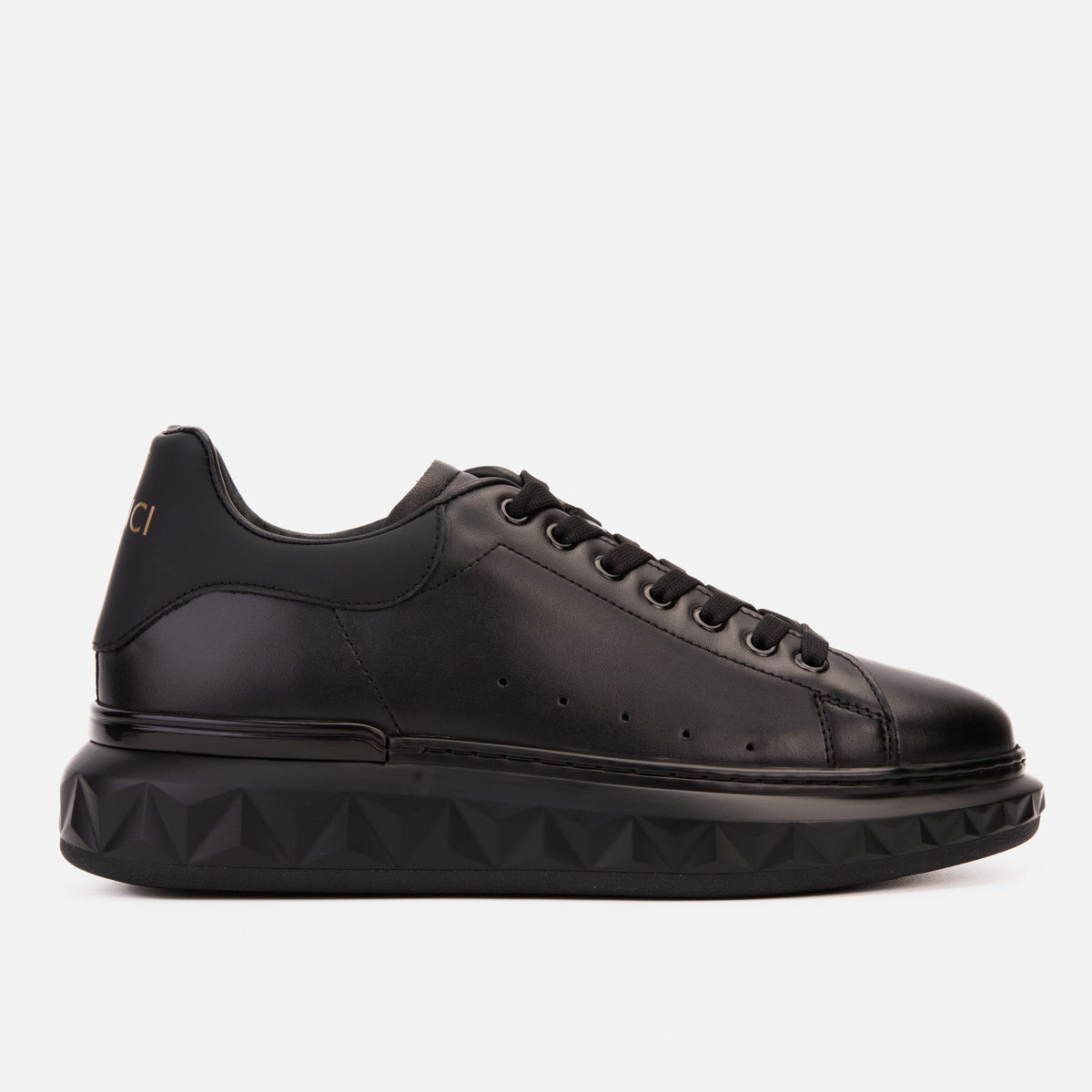The Linq Black Leather Sneaker All New