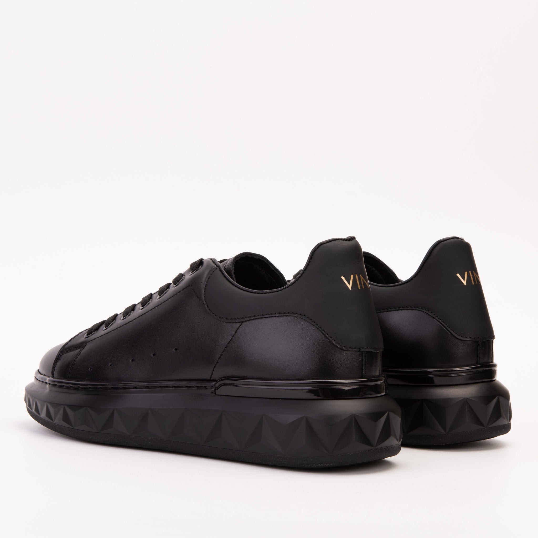 The Linq Black Leather Sneaker All New