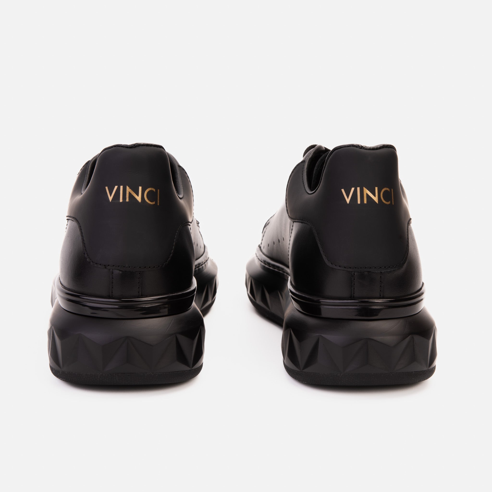 The Linq Black Leather Sneaker All New
