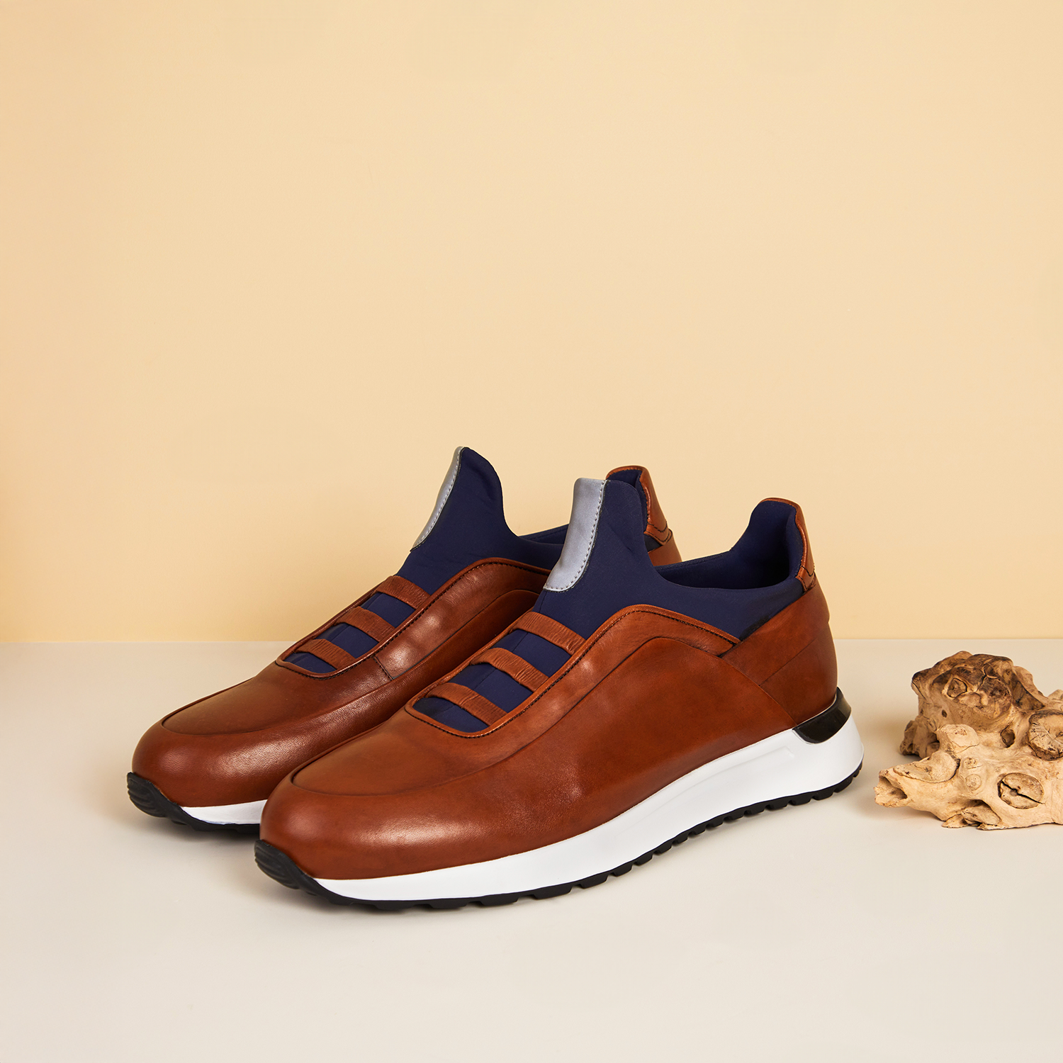 The Sonoma Tan Leather Sneaker Universal Fit
