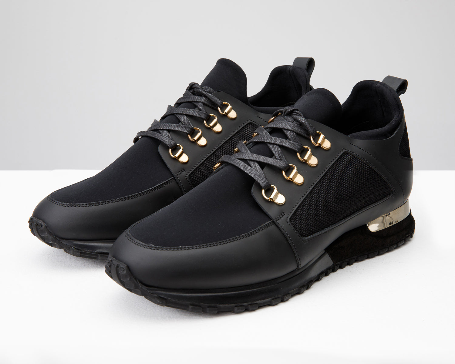 The Emir Black Leather Sneaker Fine Craftsmanship
