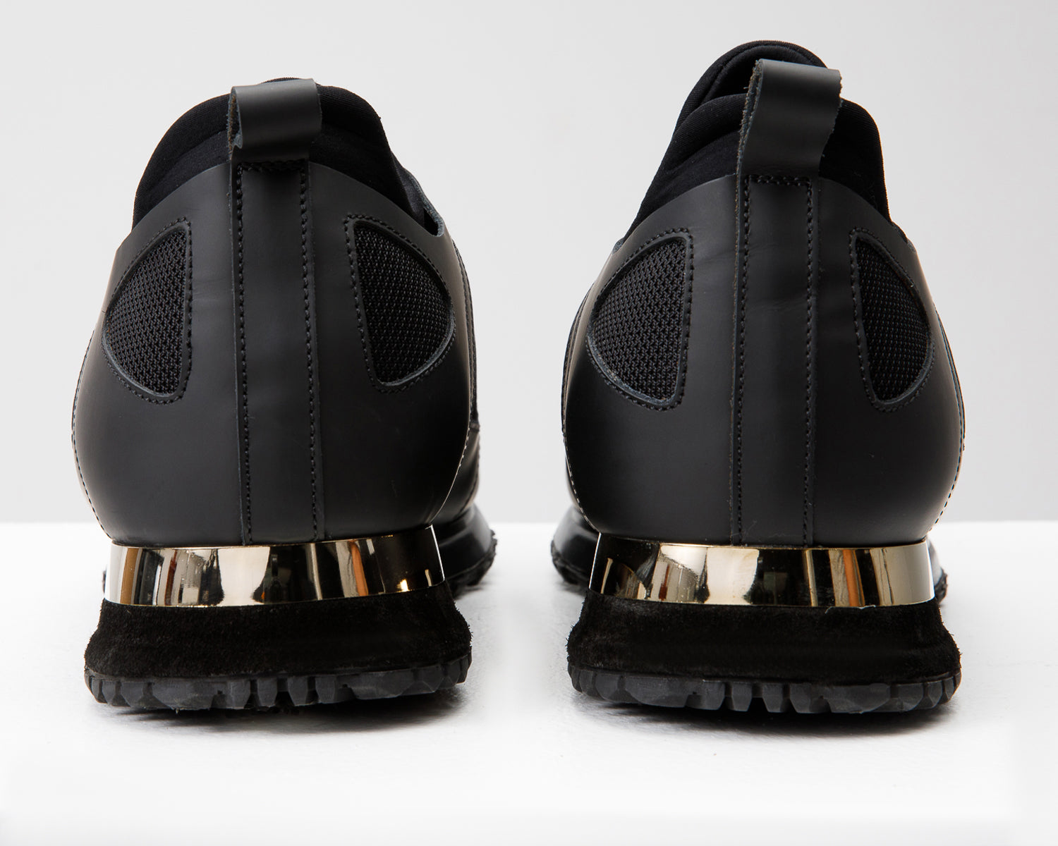 The Emir Black Leather Sneaker Fine Craftsmanship