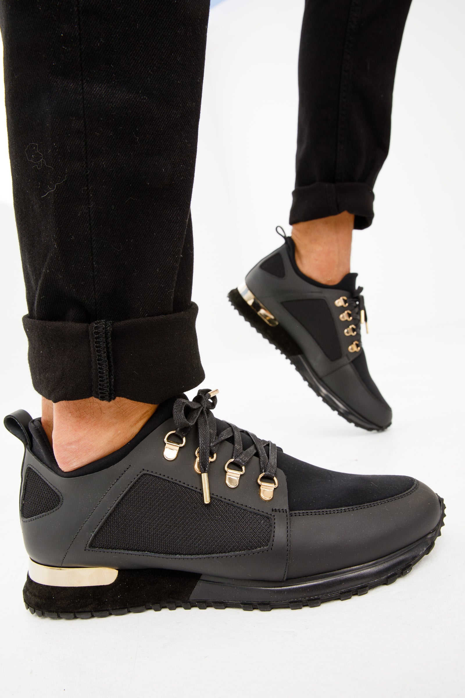 The Emir Black Leather Sneaker Fine Craftsmanship