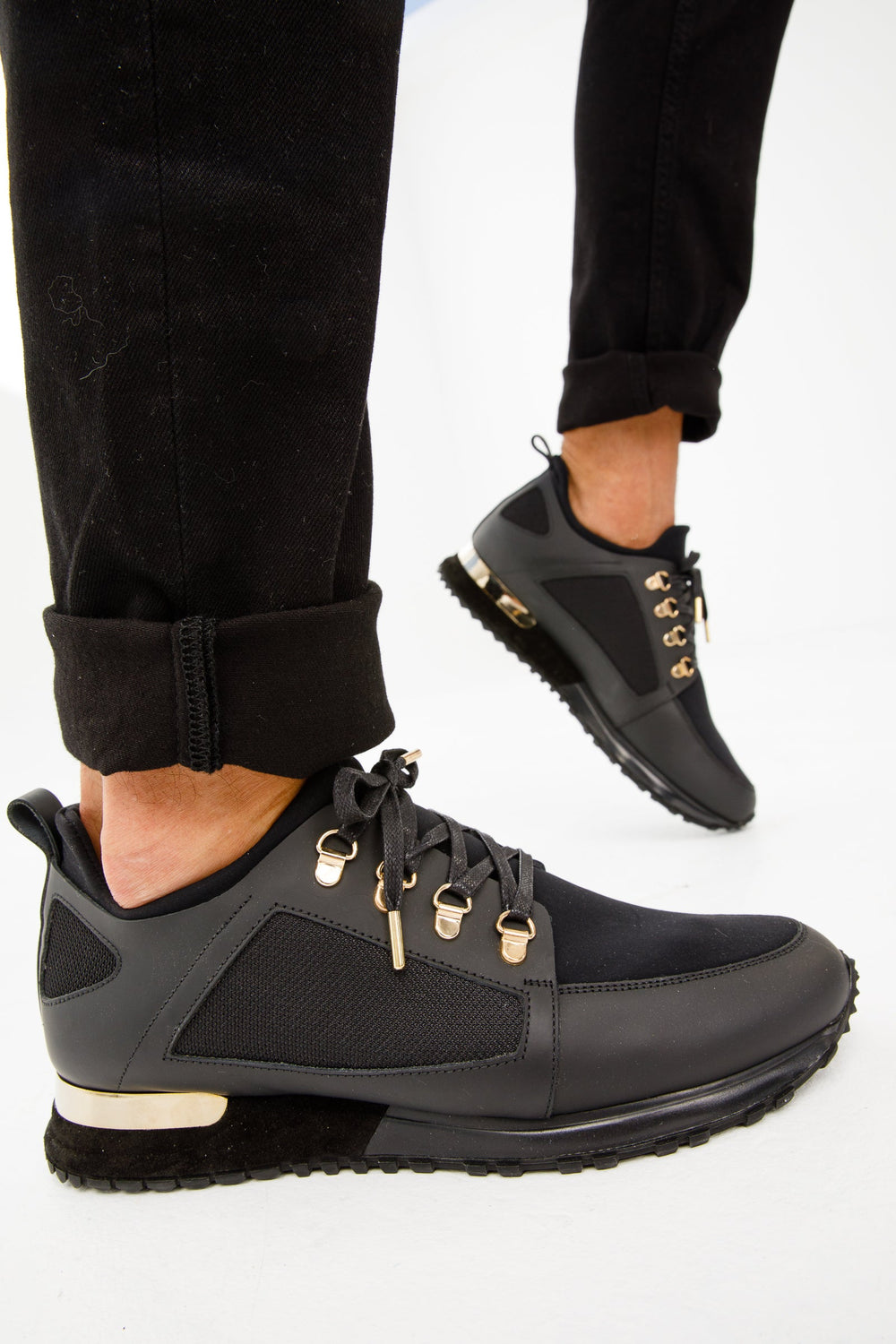The Emir Black Leather Sneaker Fine Craftsmanship