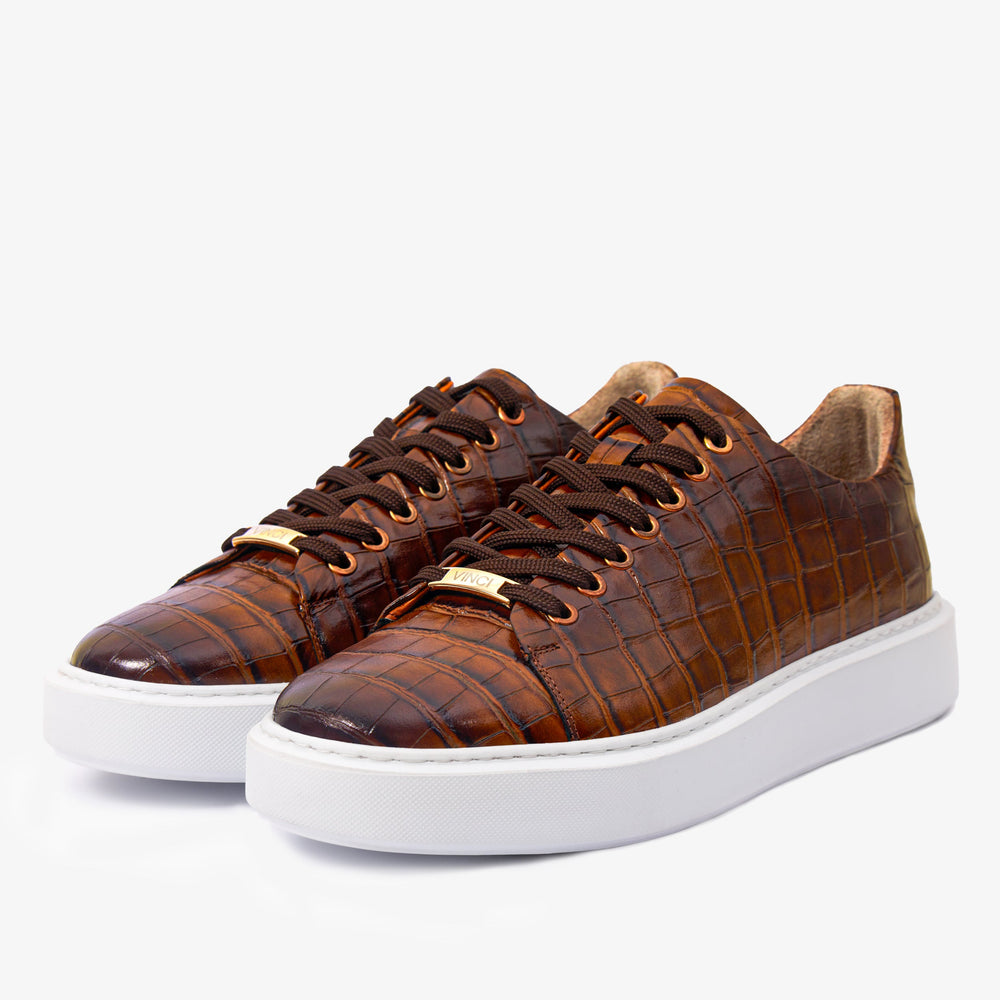 The Dublin Tan Leather Sneaker Exclusive Style
