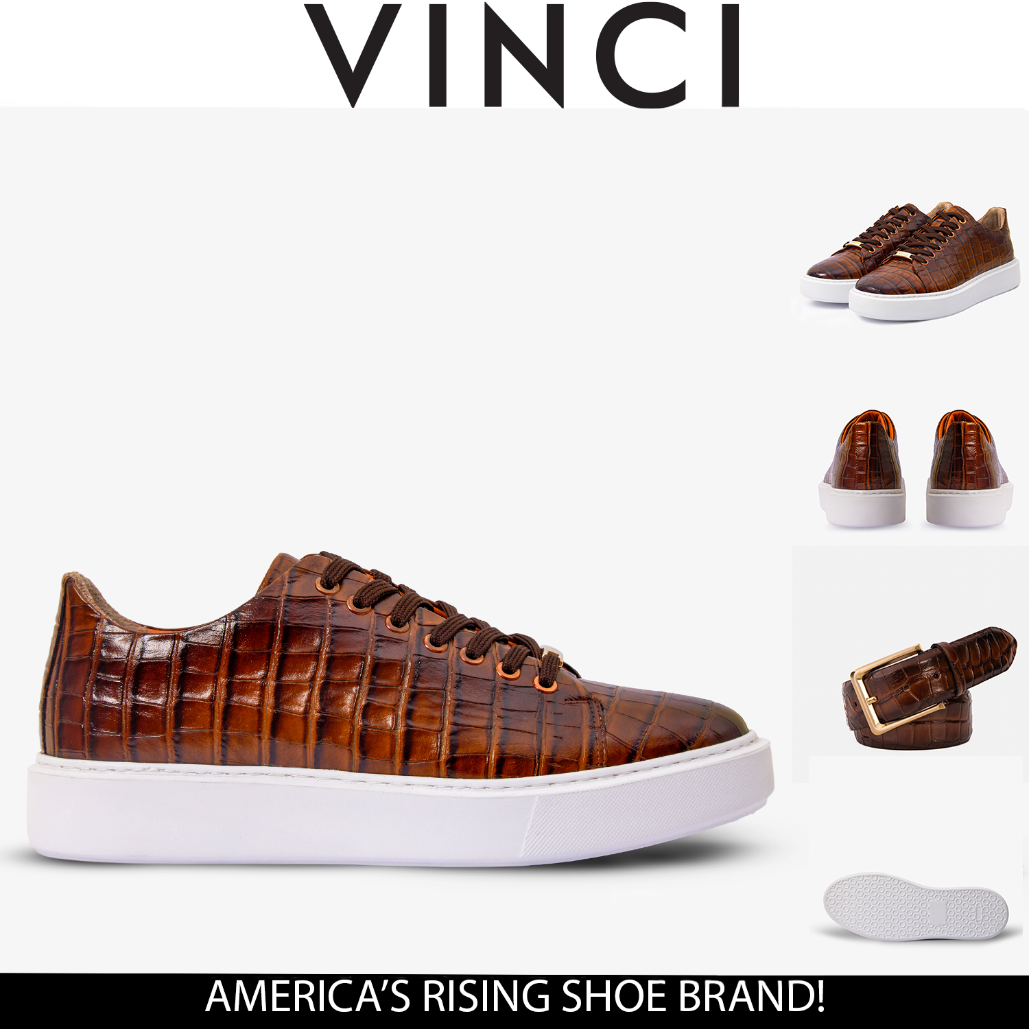 The Dublin Tan Leather Sneaker Exclusive Style
