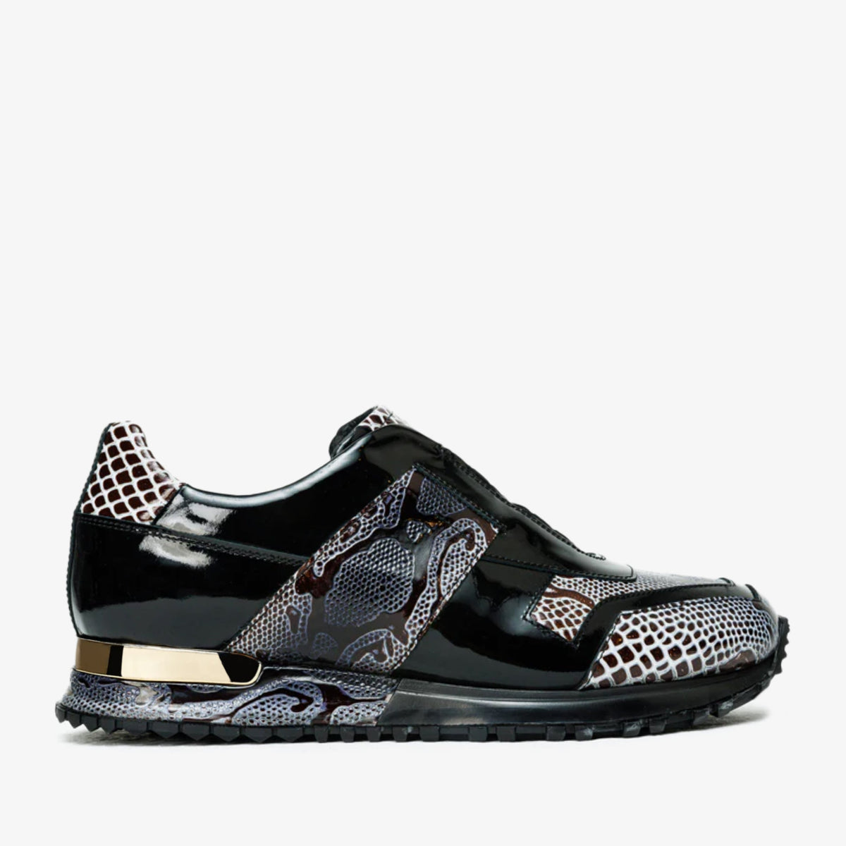 The Milano Snk Black White Leather Sneaker Universal Fit