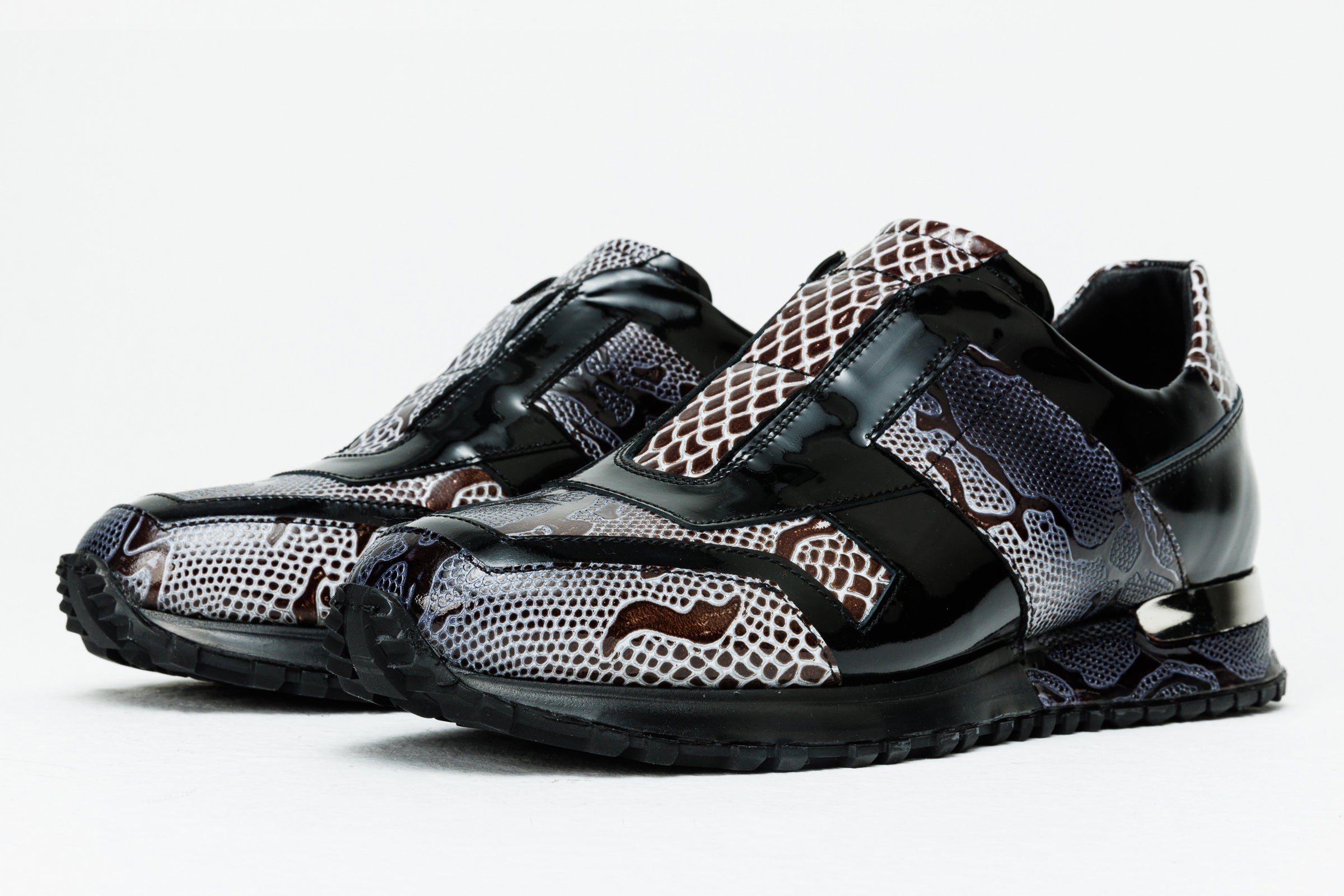 The Milano Snk Black White Leather Sneaker Universal Fit