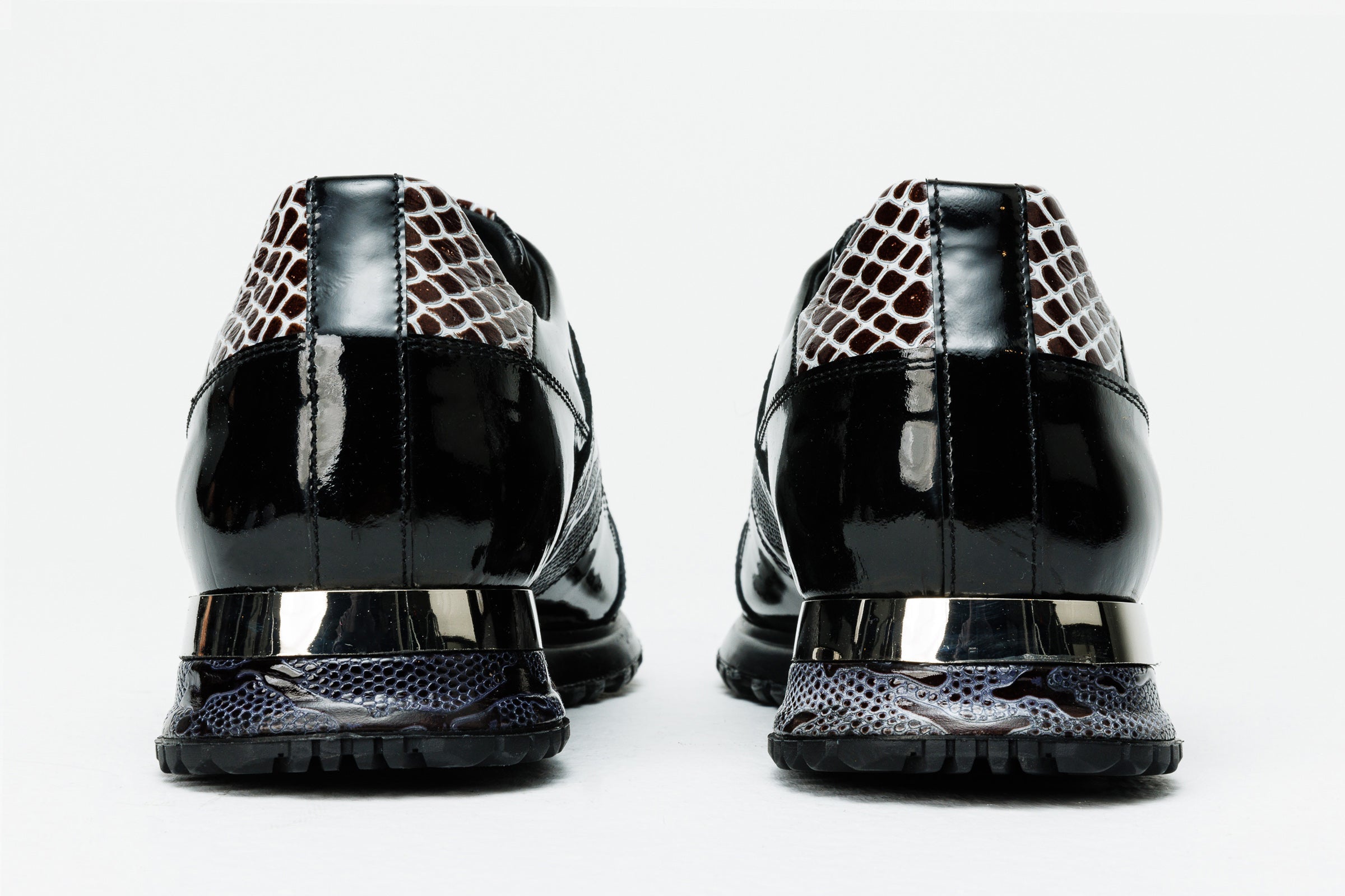 The Milano Snk Black White Leather Sneaker Universal Fit