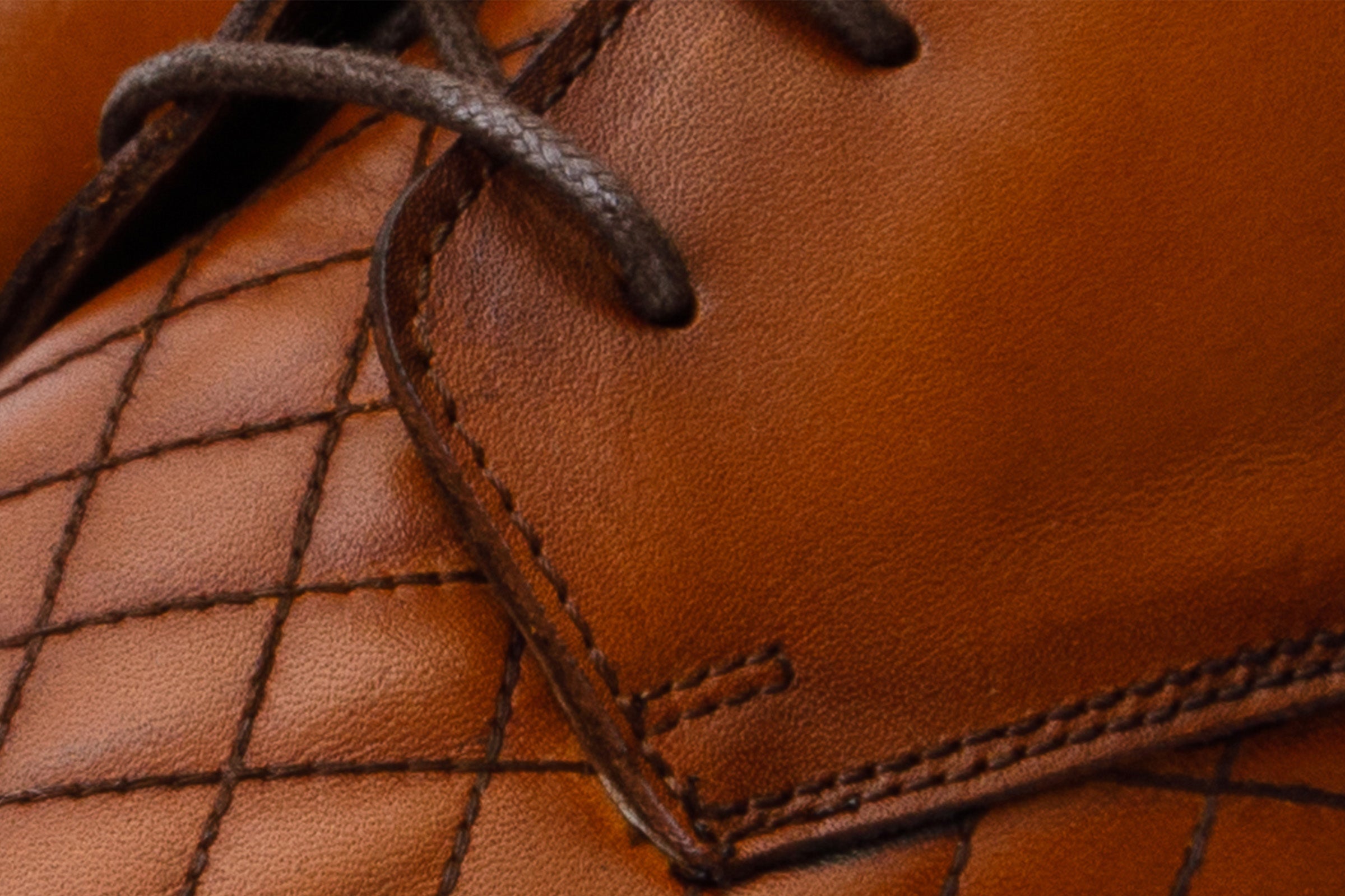 The Zeus Brown Leather Lace-Up Boot with a Zipper For Sale
