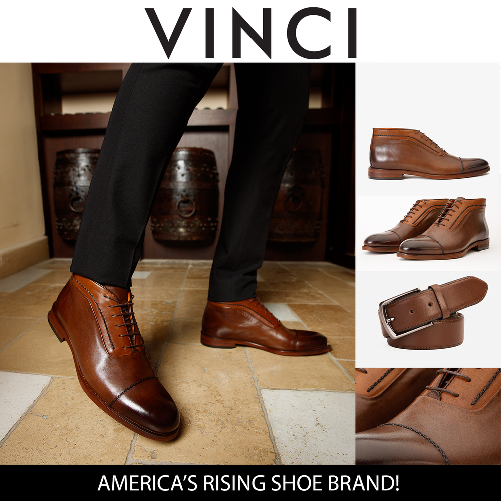 The Rome Tan Leather Oxford Cap-Toe Boot On Sale