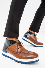 The Kagan Tan Wingtip Chukka Sneaker Boot All New