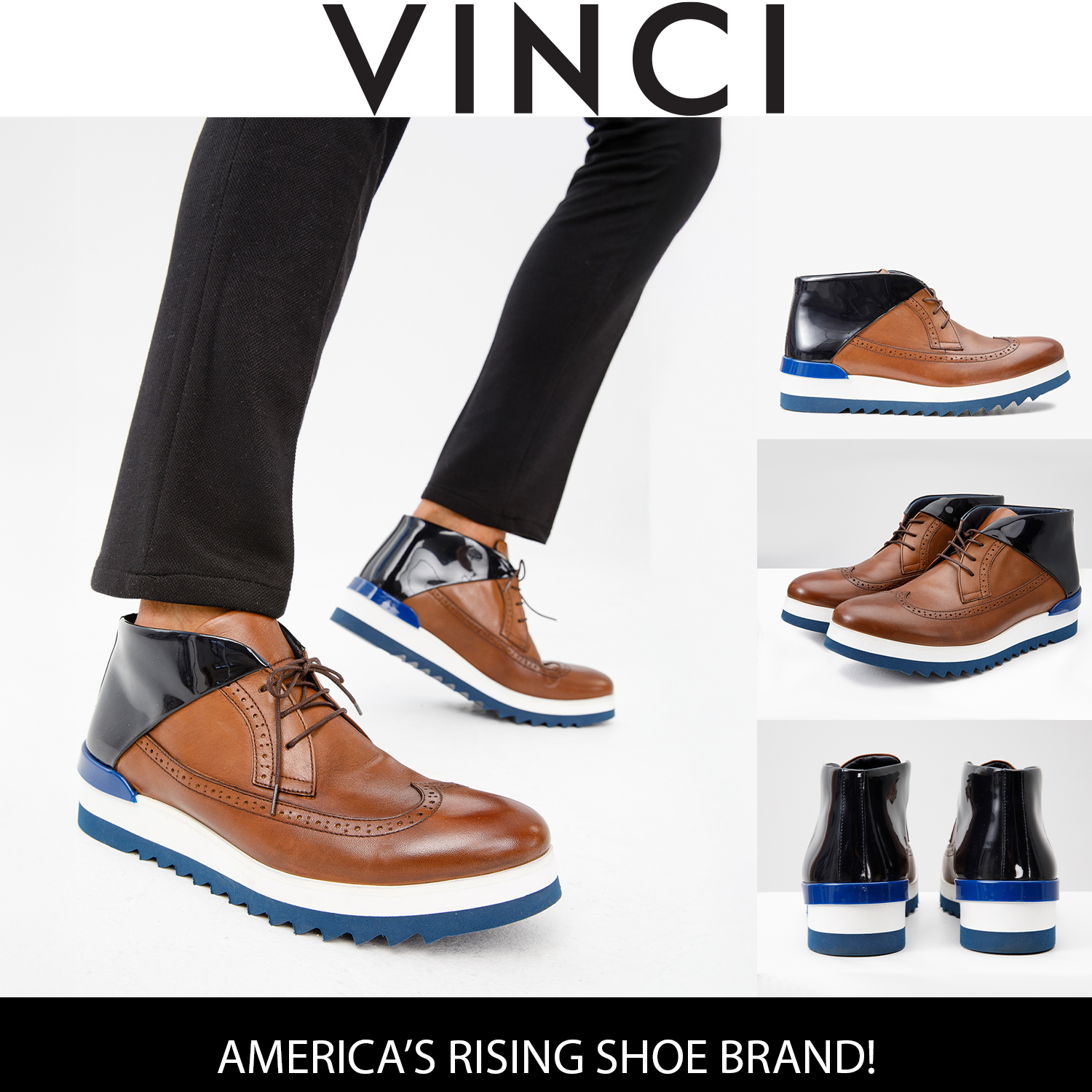 The Kagan Tan Wingtip Chukka Sneaker Boot All New