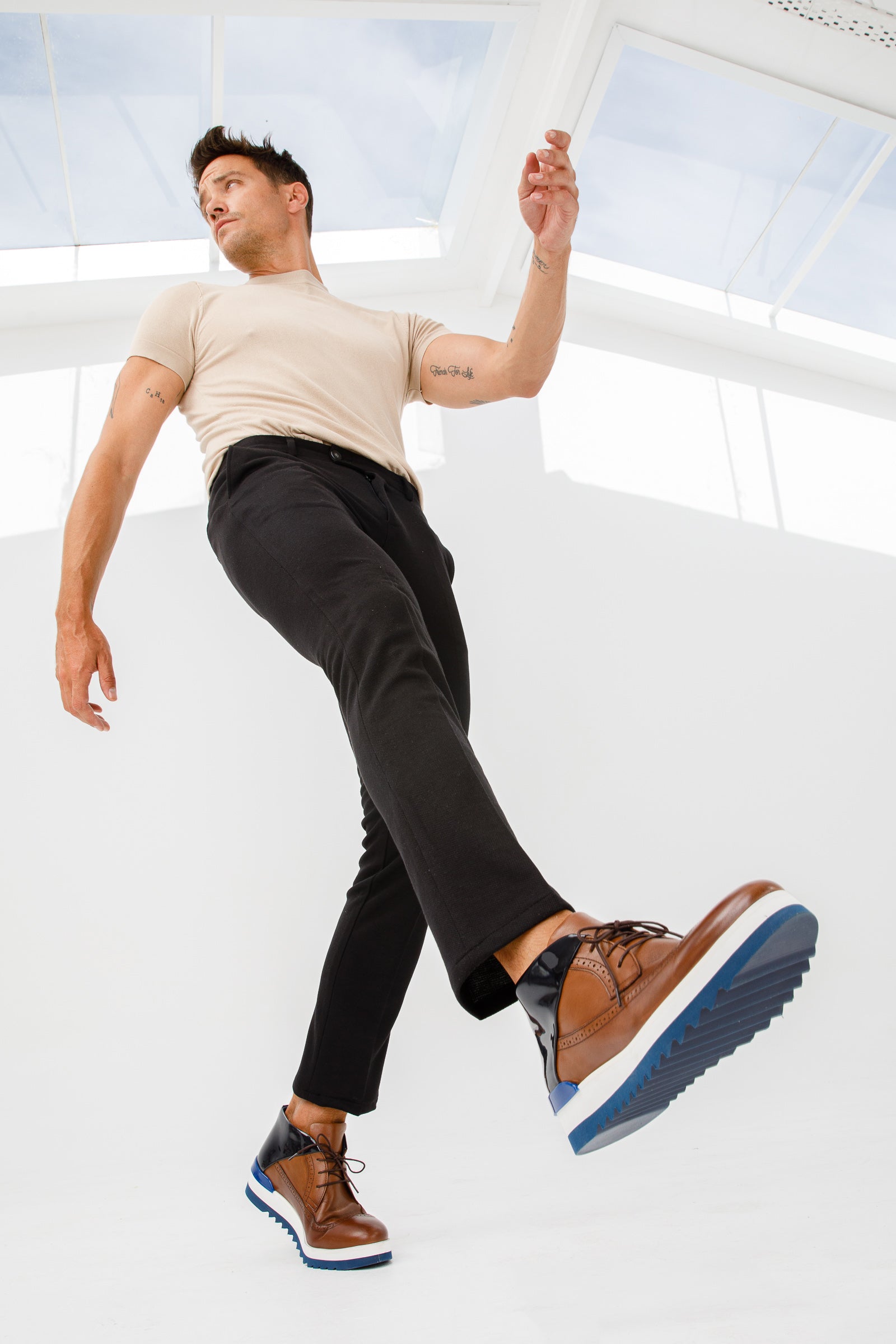 The Kagan Tan Wingtip Chukka Sneaker Boot All New