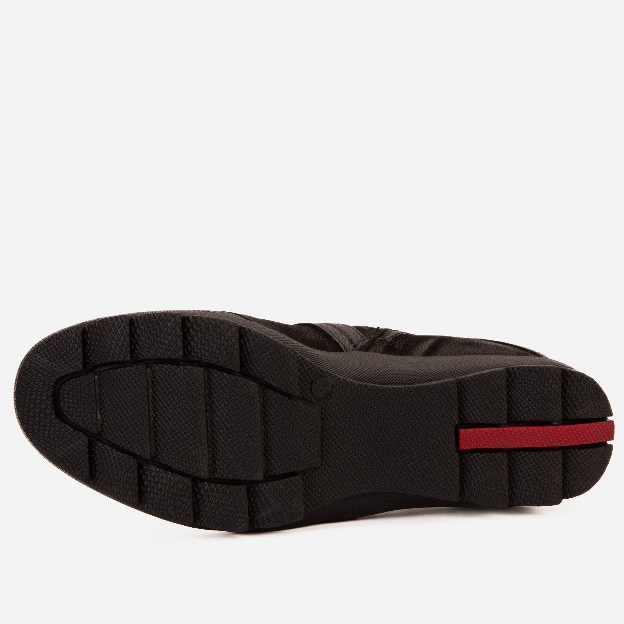 The Montreal Suede Black Leather Casual Zip-Up Ankle Boot Exclusive Style