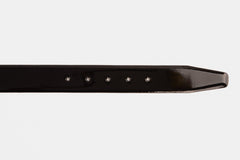 The Sun Reversible Black Patent Leather Belt Fine Craftsmanship