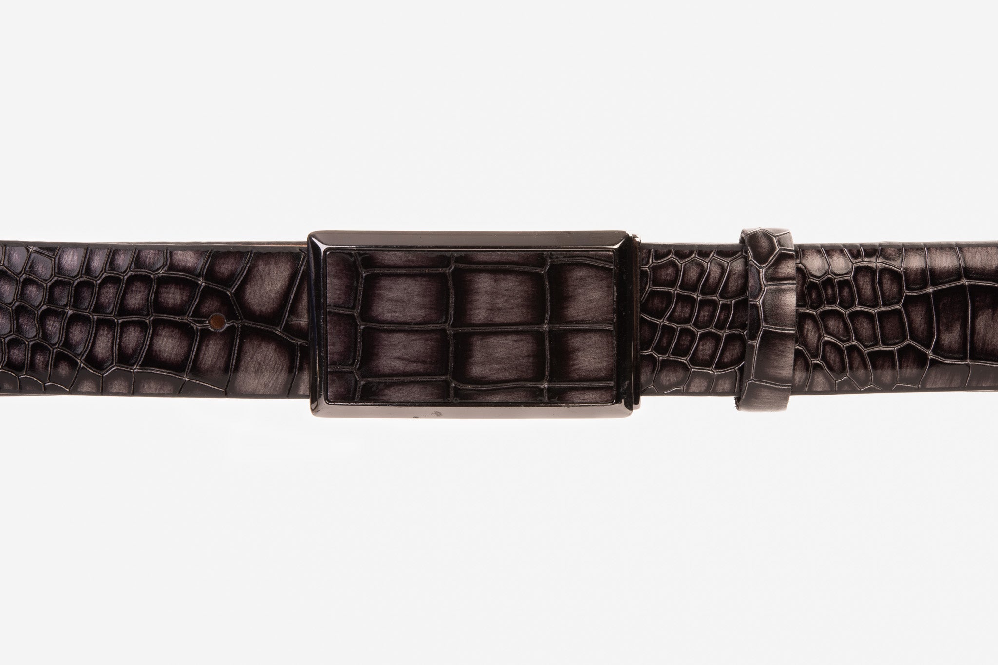 The Mississippi Gray Leather Belt Fine Craftsmanship