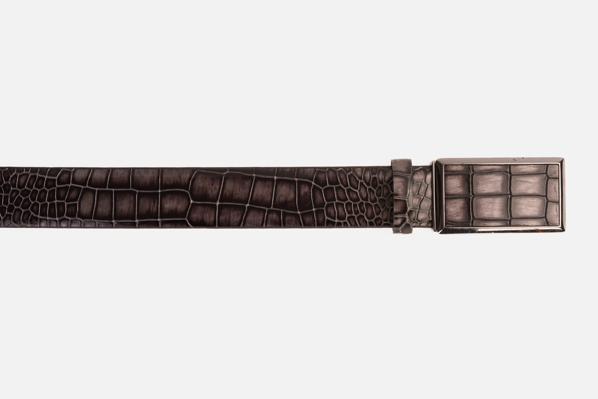 The Mississippi Gray Leather Belt Fine Craftsmanship