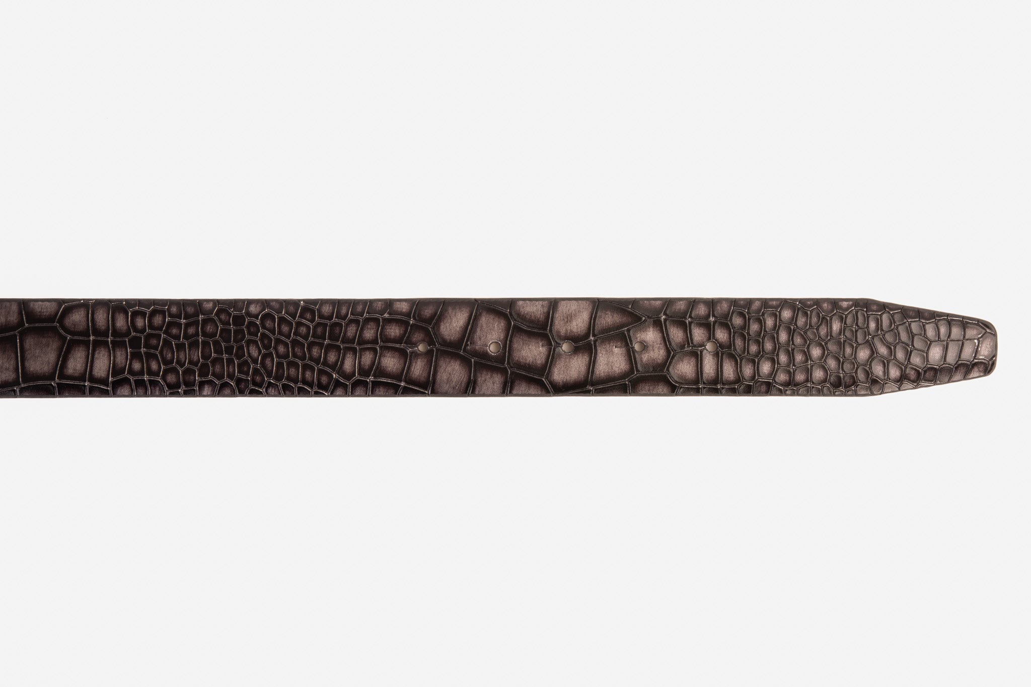 The Mississippi Gray Leather Belt Fine Craftsmanship