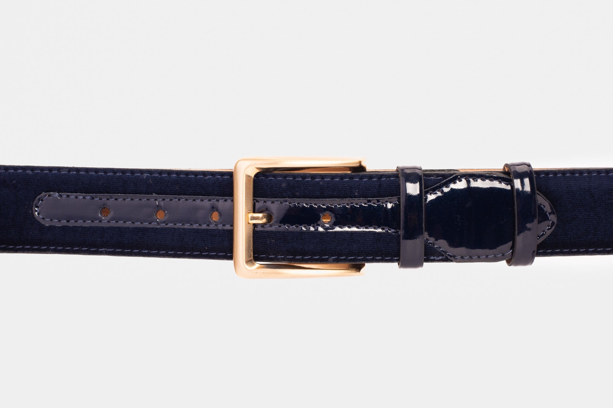 The Casaletti Navy Blue Leather Belt On Sale
