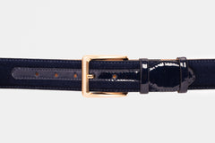 The Casaletti Navy Blue Leather Belt On Sale