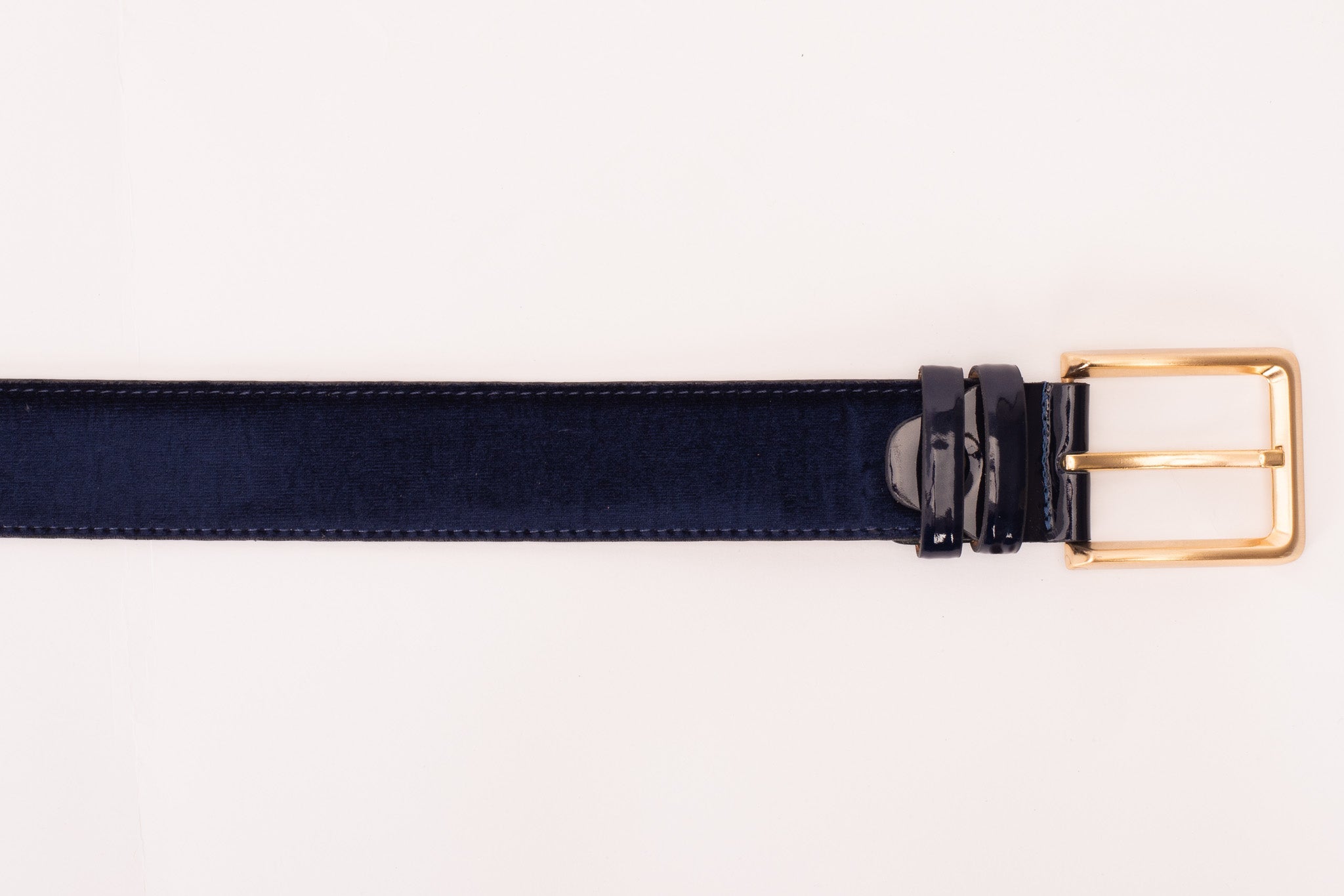 The Casaletti Navy Blue Leather Belt On Sale