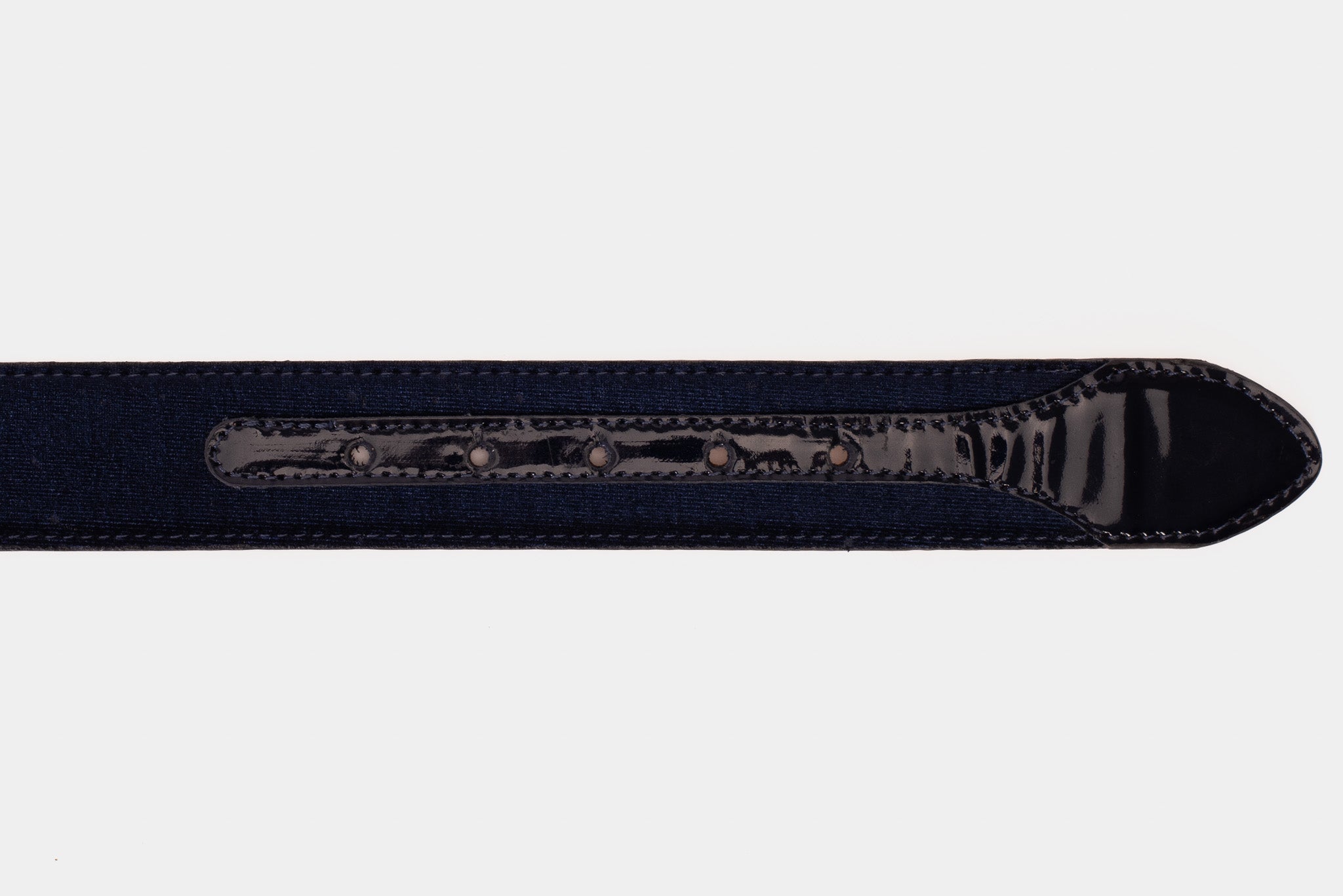 The Casaletti Navy Blue Leather Belt On Sale