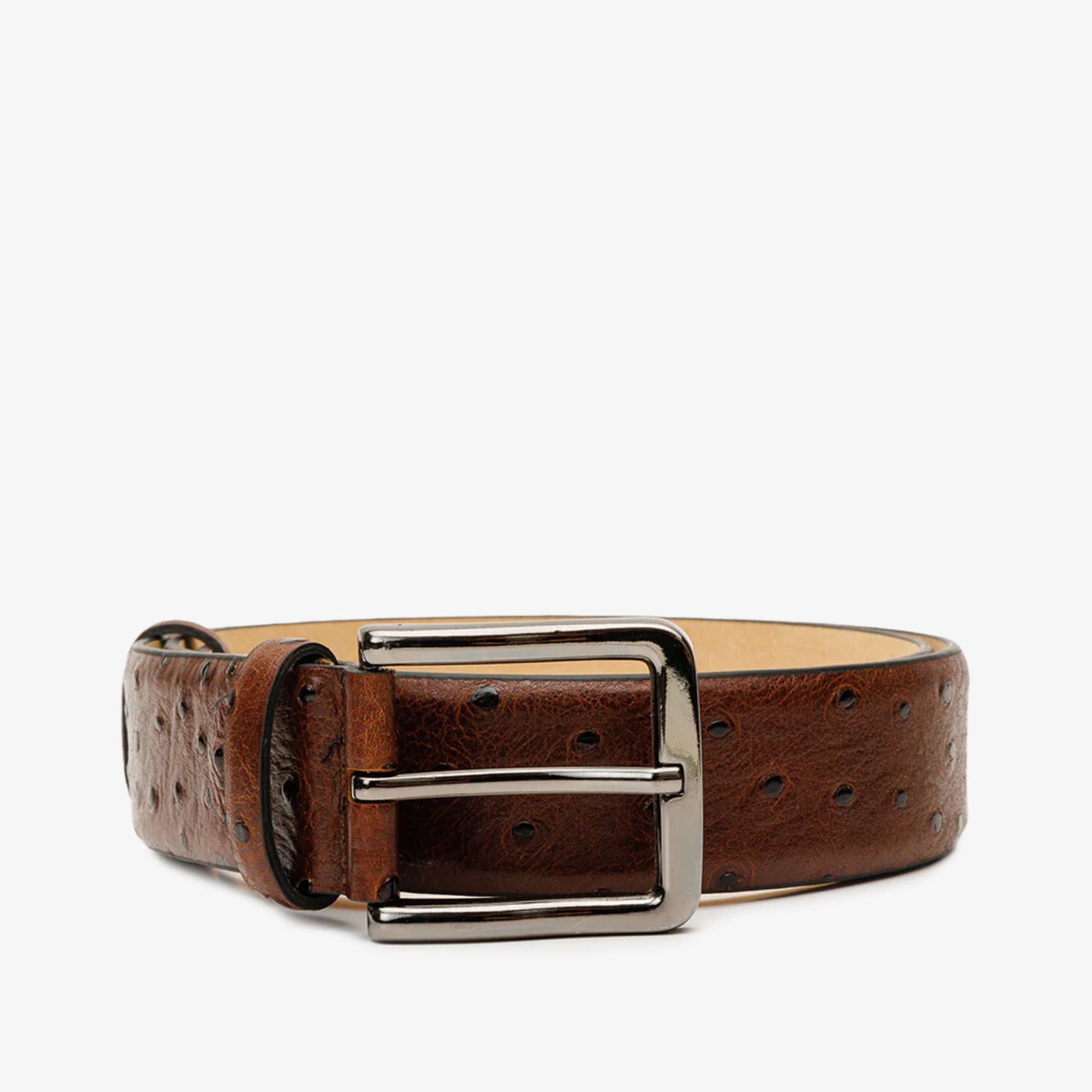 The Johannesburg Brown Leather Belt For Sale