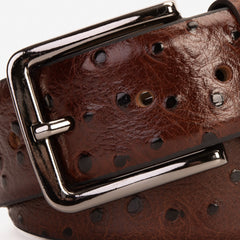 The Johannesburg Brown Leather Belt For Sale