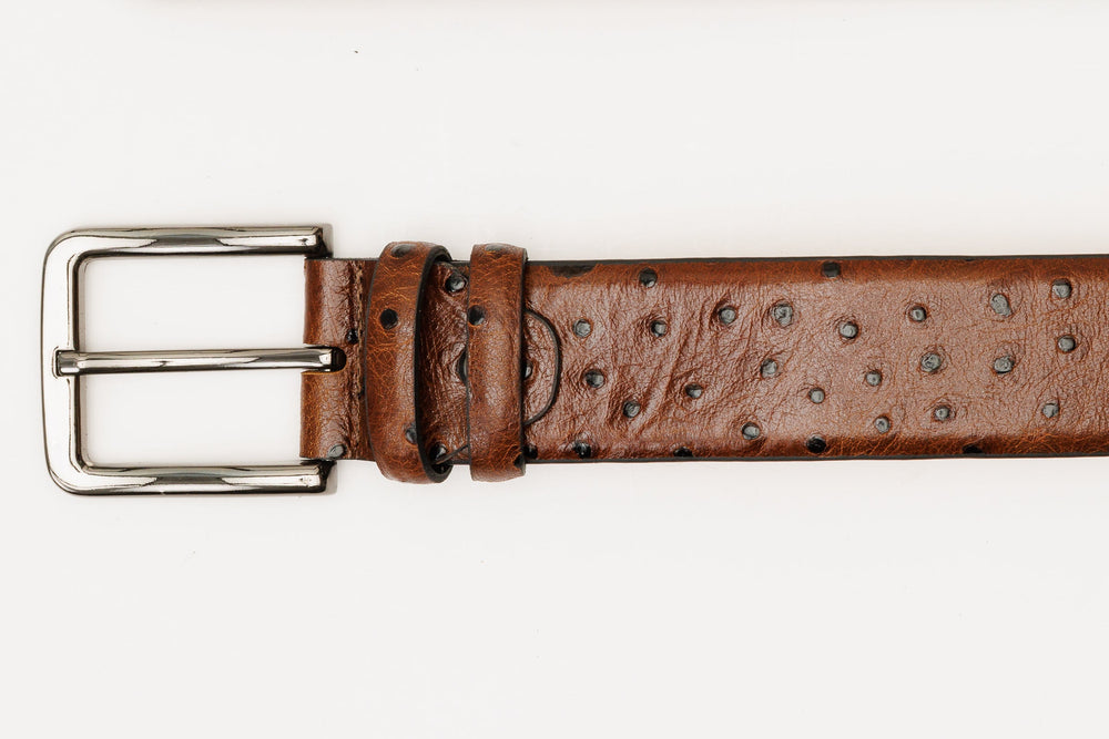 The Johannesburg Brown Leather Belt For Sale