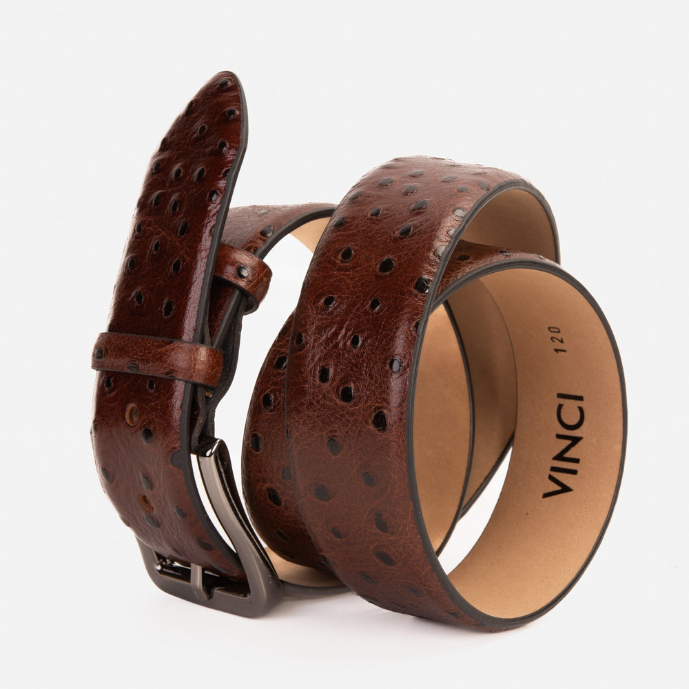 The Johannesburg Brown Leather Belt For Sale