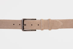 The Bari Beige Leather Belt All New