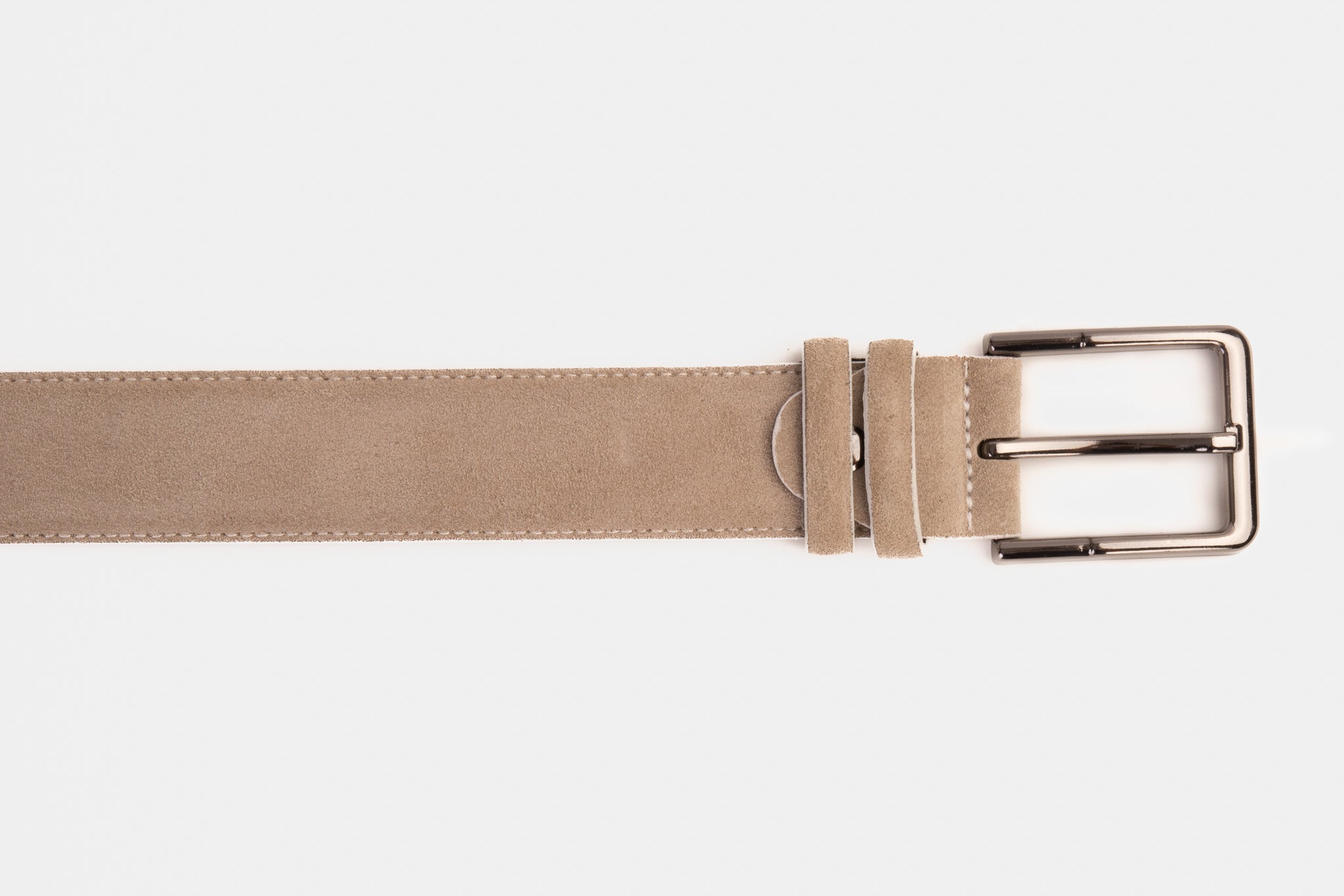 The Bari Beige Leather Belt All New