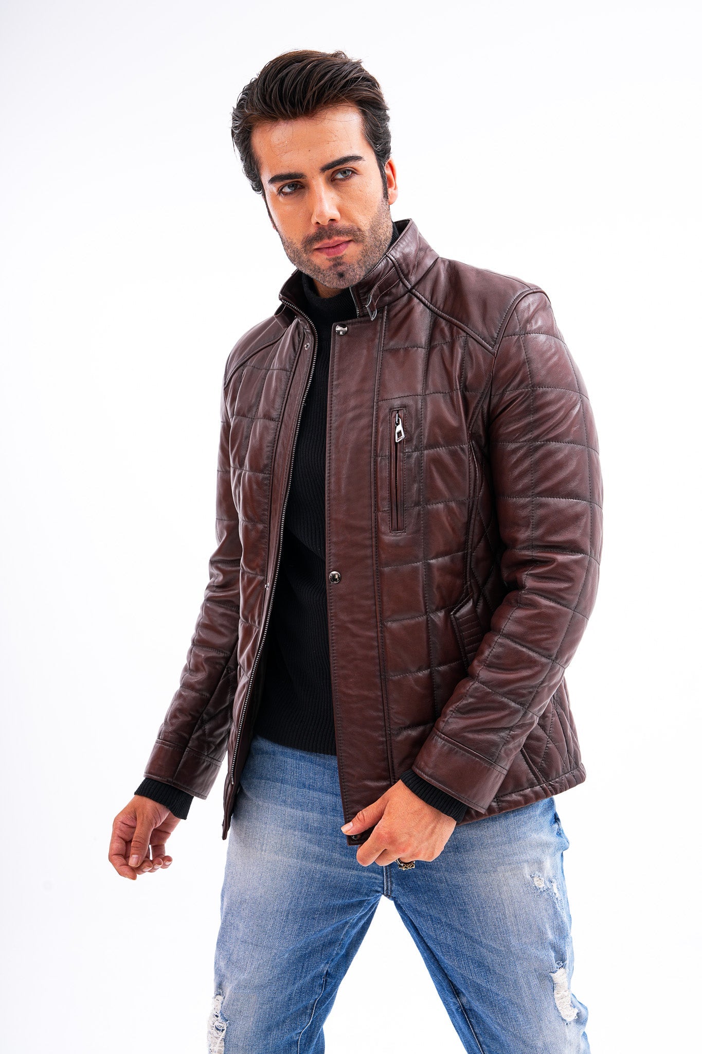 The Modena Quilted Leather Jacket Fine Craftsmanship
