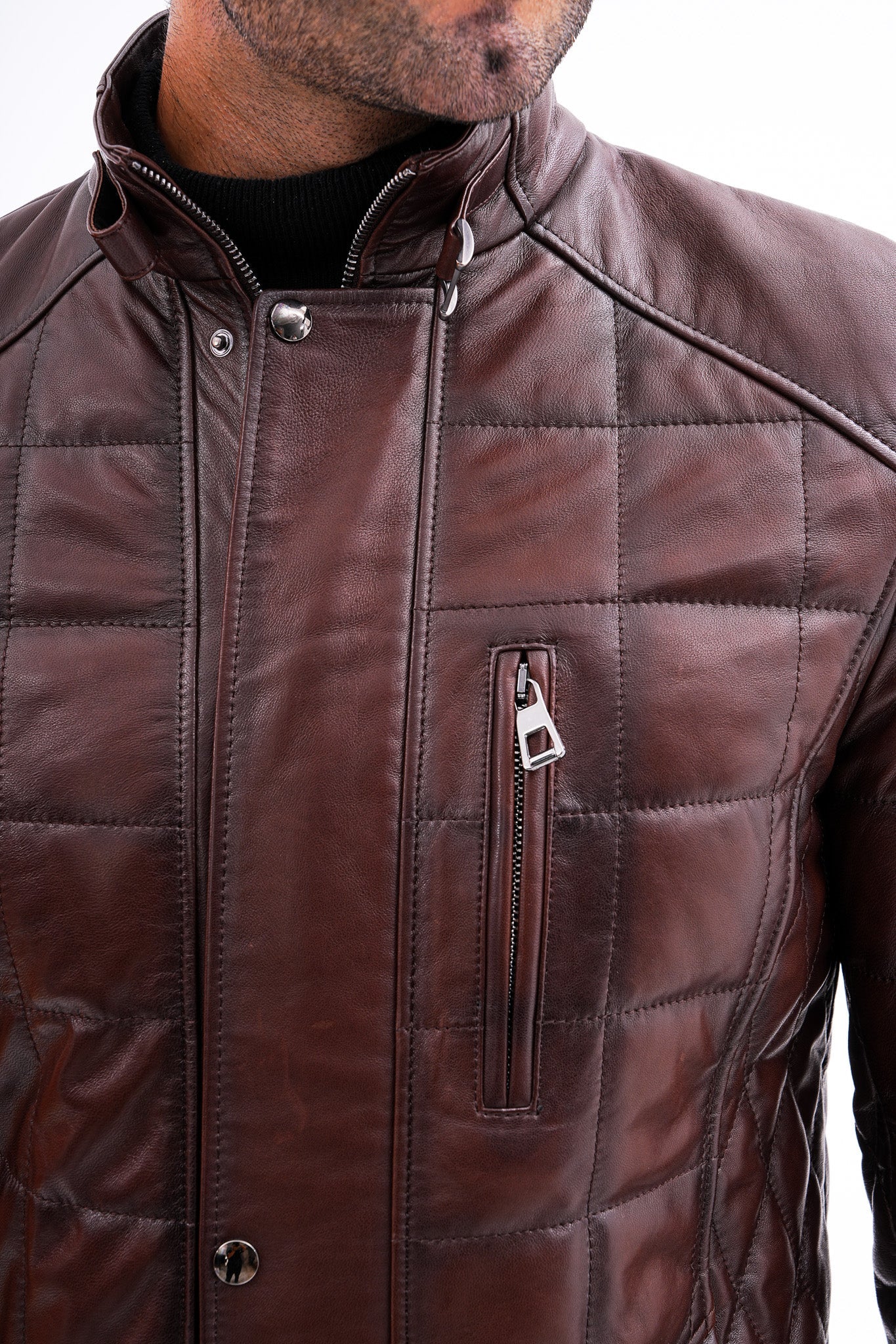 The Modena Quilted Leather Jacket Fine Craftsmanship
